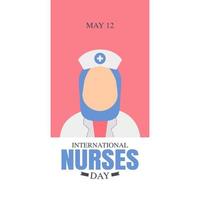 International nurses day vector illustration