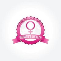 international day of womens health vector illustration