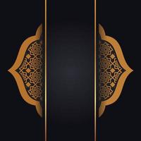 Ilustración de vector de plantilla de tarjeta de felicitación islámica