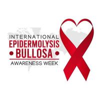 international epidermolysis bullosa awareness week vector illustration