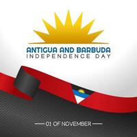 antigua and barbuda independence day vector illustration