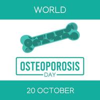 world osteoporosis day vector illustration