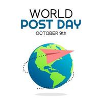 world post day vector illustration