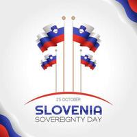 ilustración de vector de día de soberanía de eslovenia