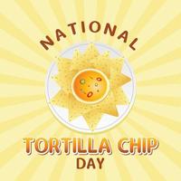 national tortilla day vector illustration