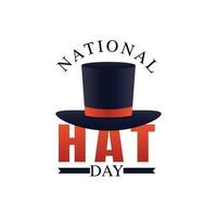 national hat day vector illustration