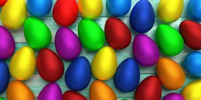 Easter egg rabbit bunny golden blue red purple green colorful wooden abstract  background wallpaper happy holiday march and april spring season celebrate festival event party.3d render photo