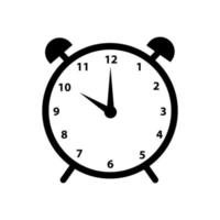 icono de alarma vector en fondo blanco