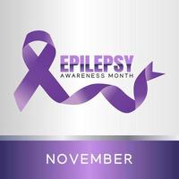 epilepsy awareness month vector illustration