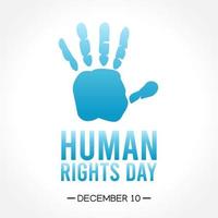 human rights day vector illustration