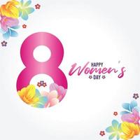 HAPPY WOMENS DAY vector illustration