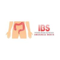 IBS awareness month vector illustration