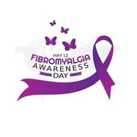 fibromyalgia awareness day vector illustration