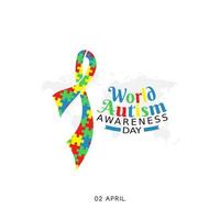 world autism awareness day vector illustration