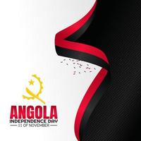 Ilustración de vector de día de la independencia de angola