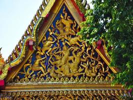 wat pohistoria del templo de phra chetuphon construido desde el período de ayutthaya el reinado del rey rama i el gran cielo para restablecer este templo en el año 1788 completado en 2344. foto