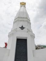 The Safeguarding the Constitutional Monument BANGKOKTHAILAND08 AUGUST 2018 Political conflict led to the fight at this place by the winner of the Revolutionary Party in 1932. on 08 AUGUST 2018 in photo