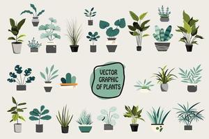 Plants and Trees Design Package vector