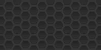 Abstract Dark Black Background. Dark Gray Iron Textured Pattern. Steel Honeycomb Texture Wallpaper with Gradient. Abstract Modern Design. Vector Illustration.
