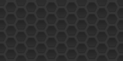 Abstract Dark Black Background. Dark Gray Iron Textured Pattern. Steel Honeycomb Texture Wallpaper with Gradient. Abstract Modern Design. Vector Illustration.