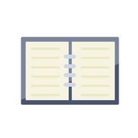 Notepad. Open notebook for writing vector