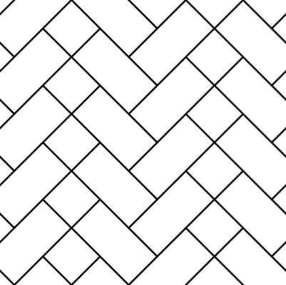 Seamless laying tiles pattern with herringbone offset. Vector illustration.