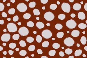 Deer skin color seamless pattern. Brown background with light rounded spots. vector