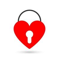 Love Lock Romance Glyph Icon vector