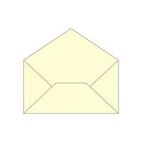 The envelope icon is open, vector graphics.