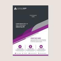diseño de volante de folleto de informe anual de negocios corporativos vector