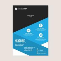 Corporate business annual report brochure flyer design vector