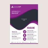 Corporate business annual report brochure flyer design vector