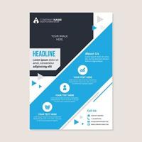 Corporate business annual report brochure flyer design vector