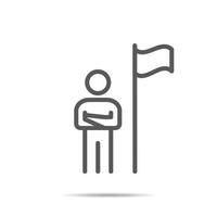 people icon line vector illustration, abilities , success,