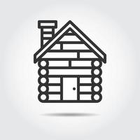 Cabin Icon Line Vector Illustration