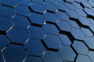 Abstract hexagon background. 3d Rendering photo