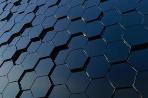 Abstract hexagon background. 3d Rendering photo