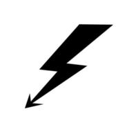 lightning icon. Vector illustration