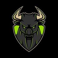 Bull logo mascot esport design
