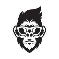 vector de ilustración de mono