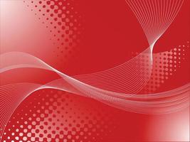 abstract red dot and wave background