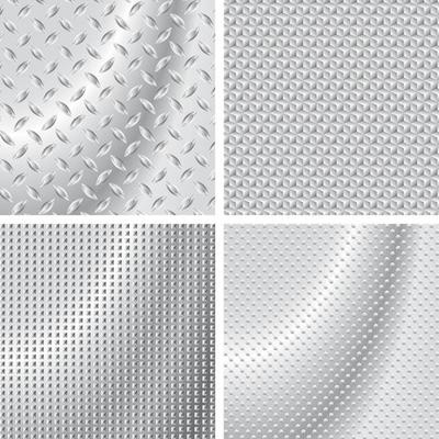 Metal texture background in four style