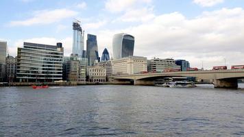 London city with River Thames in England, United Kingdom. photo