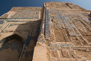 Architecture of Central Asia. Great portal Ak-Saray - White Palace of Amir Timur, Uzbekistan, Shahrisabz. Ancient architecture of Central Asia photo