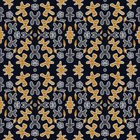Ginger Pattern. Indonesian Batik ethnic pattern design for background vector