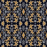 Ginger Pattern. Indonesian Batik ethnic pattern design for background vector