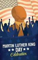 Martin Luther King Day Poster vector