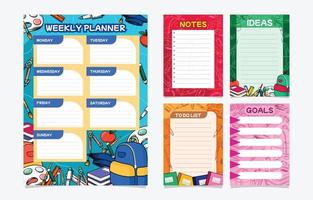 Journal Template School vector