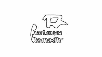 47 Days to Ramadan - 47 Hari Menuju Ramadhan Pencil Sketch Illustration Looping Video