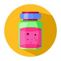 vaccine bottle icon cartoon flat design vector